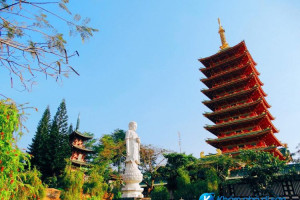 [Gia Lai] chùa Minh Thành vẽ đẹp uy nghi nơi phố núi Pleiku