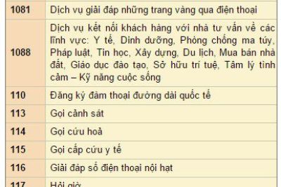 Số điện thoại cần thiết cần lưu khi đi du lịch