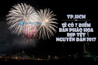 Tp.HCM sẽ có 7 điểm bắn pháo hoa dịp Tết Nguyên Đán 2017