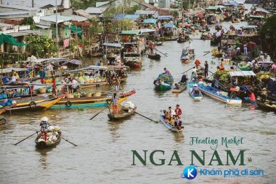 [Sóc Trăng] Chợ nổi Ngã Năm nét đặc sắc của vùng sông nước miền Tây
