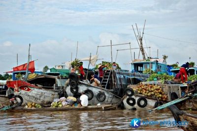 [Hậu Giang] Chợ nổi Phụng Hiệp vẻ đẹp hòa quyện miền sông nước