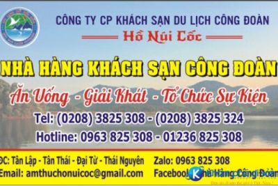 Nhà hàng khách sạn Công Đoàn – khu du lịch Hồ Núi Cốc