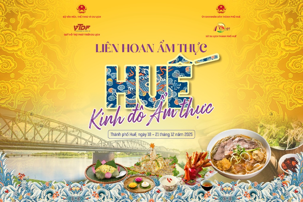 Khai hội Liên hoan Ẩm thực Quốc tế 2025: "Huế - Kinh đô ẩm thực" 1 Khai hội Liên hoan Ẩm thực Quốc tế 2025: “Huế – Kinh đô ẩm thực”
