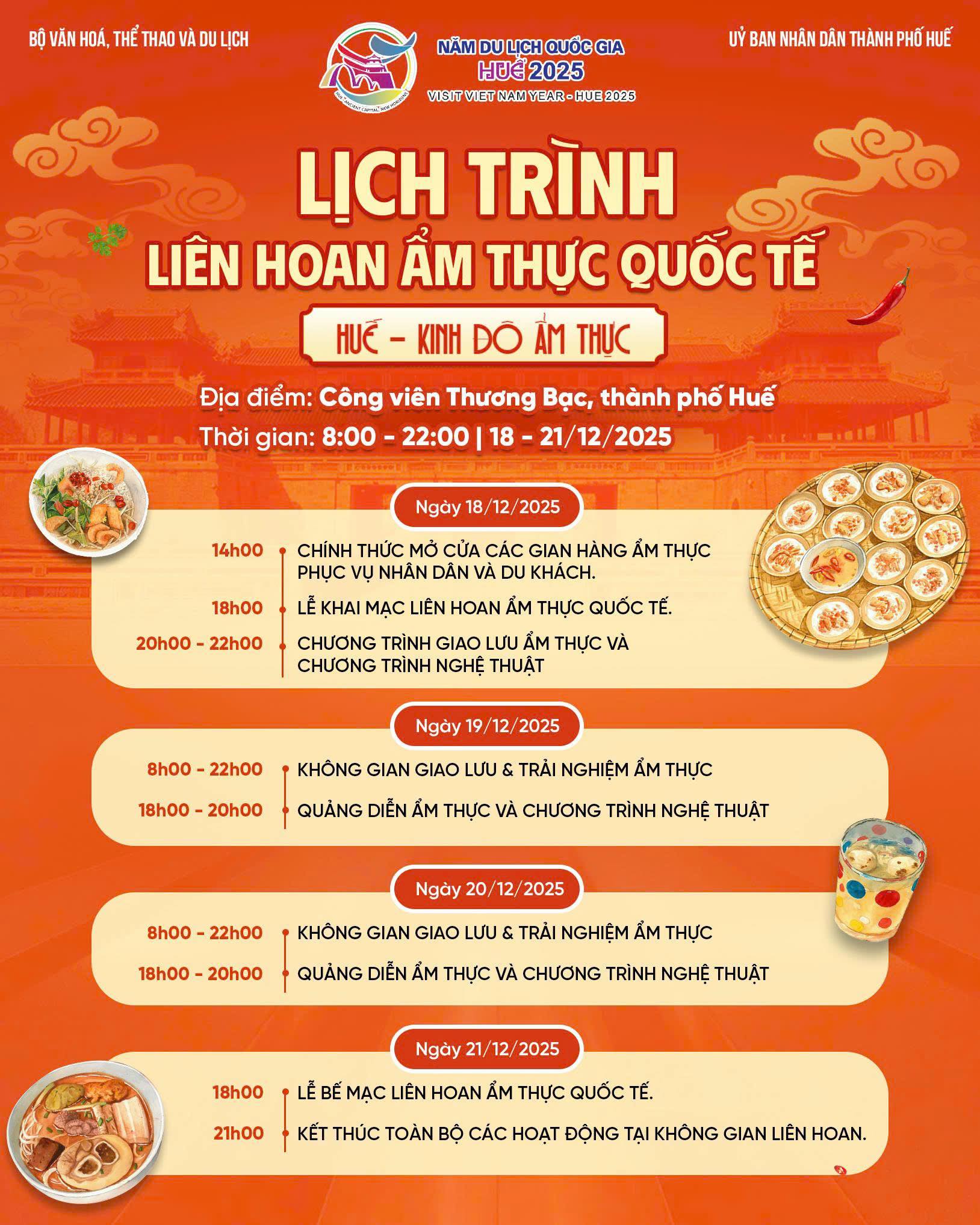 Khai hội Liên hoan Ẩm thực Quốc tế 2025: "Huế - Kinh đô ẩm thực" 5 Khai hội Liên hoan Ẩm thực Quốc tế 2025: “Huế – Kinh đô ẩm thực”