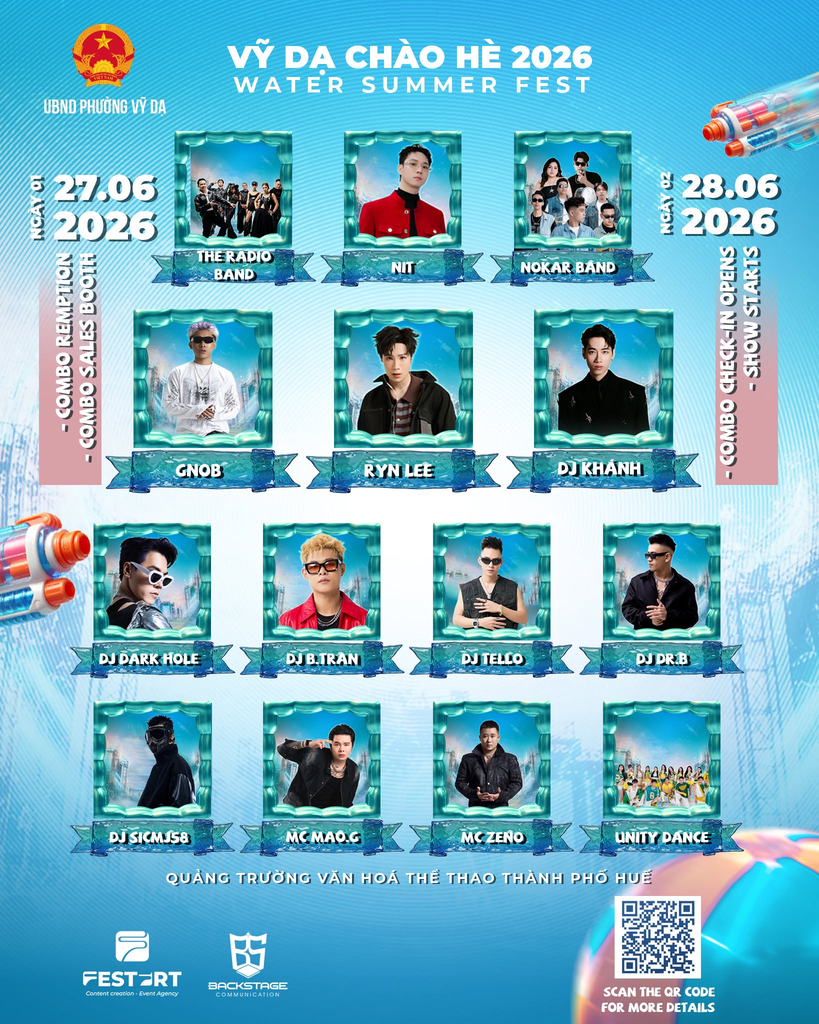 [SỰ KIỆN] VỸ DẠ CHÀO HÈ – WATER SUMMER FEST 2026: “ĐÁNH THỨC LÀN SÓNG MỚI” TẠI CỐ ĐÔ HUẾ